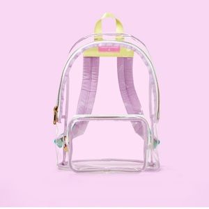 Stoney clover lane x target transparent backpack clear/lavender. NWT.